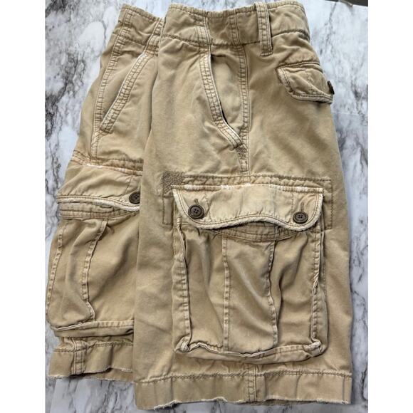 American Eagle Outfitters Cargo Shorts Mens 31 Pockets Y2K VTG Long Inseam 10” - Picture 3 of 9